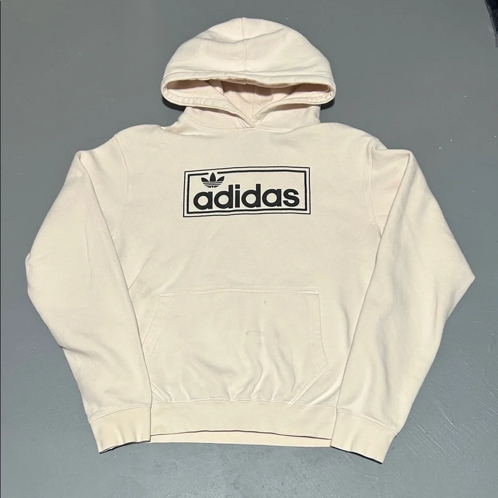 Adidas Light Pink Thick Hoodie (Men M)